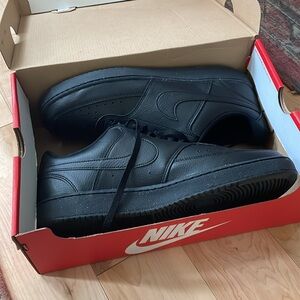 Nike Men's Court Vision Black Sneakers